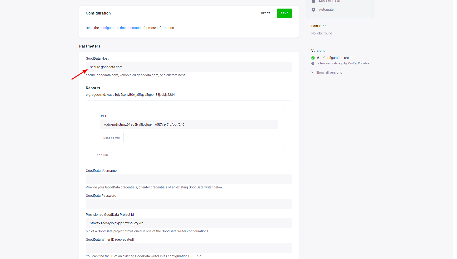 Screenshot - GoodData Host