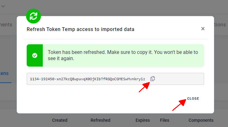 Screenshot - Refresh Token Done